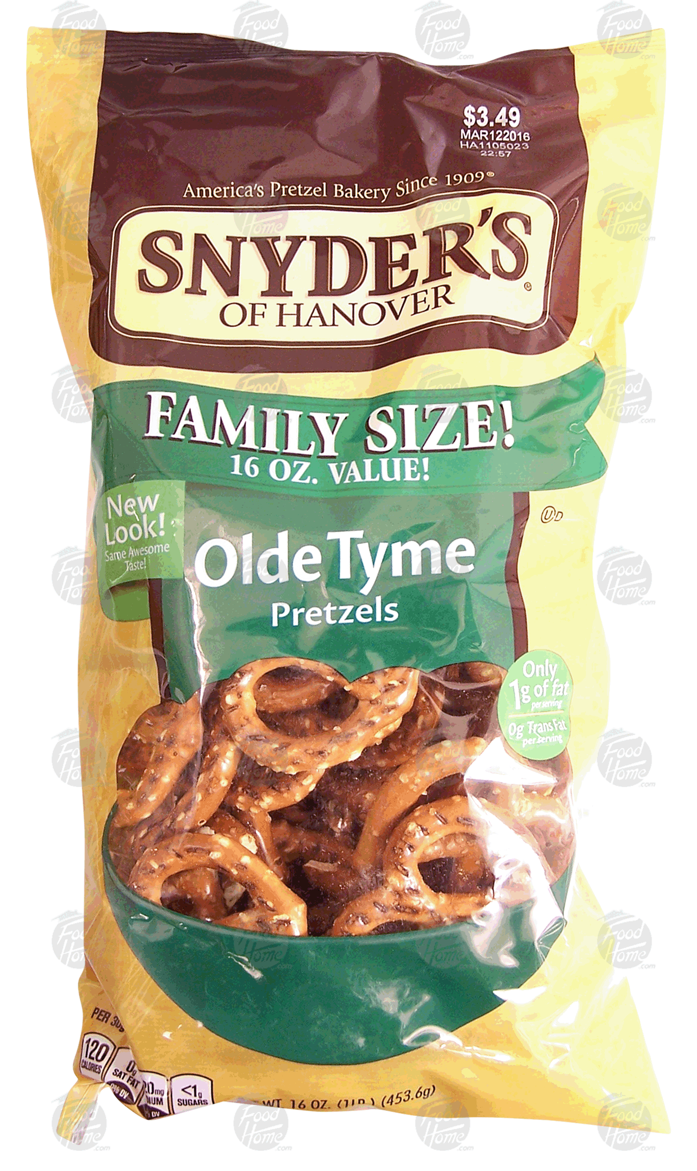 Snyder's Of Hanover Family Size! olde tyme pretzels Full-Size Picture